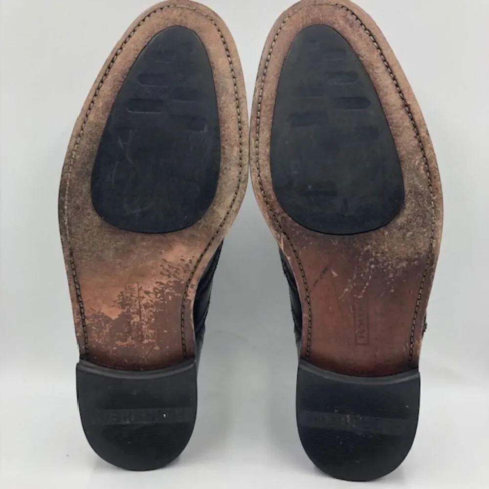 Florsheim Men’s Burgundy Leather Wingtip Oxfords Size 12D Vintage